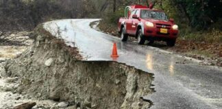 Κοζάνη: Υπερχείλισε το ρέμα της Λάφιστας στο Βελβεντό