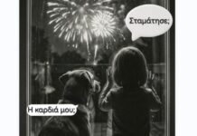 Το σκίτσο της ΕΛ.ΑΣ για τα πυροτεχνήματα – «Δεν είναι διασκεδαστικά για όλους»