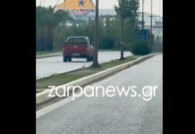 Χανιά: Πανικός με αγροτικό που κινείτο ανάποδα στον δρόμο