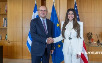 Συνάντηση Γκίλφοϊλ με Χατζηδάκη: Ισχυρός εταίρος των ΗΠΑ η Ελλάδα