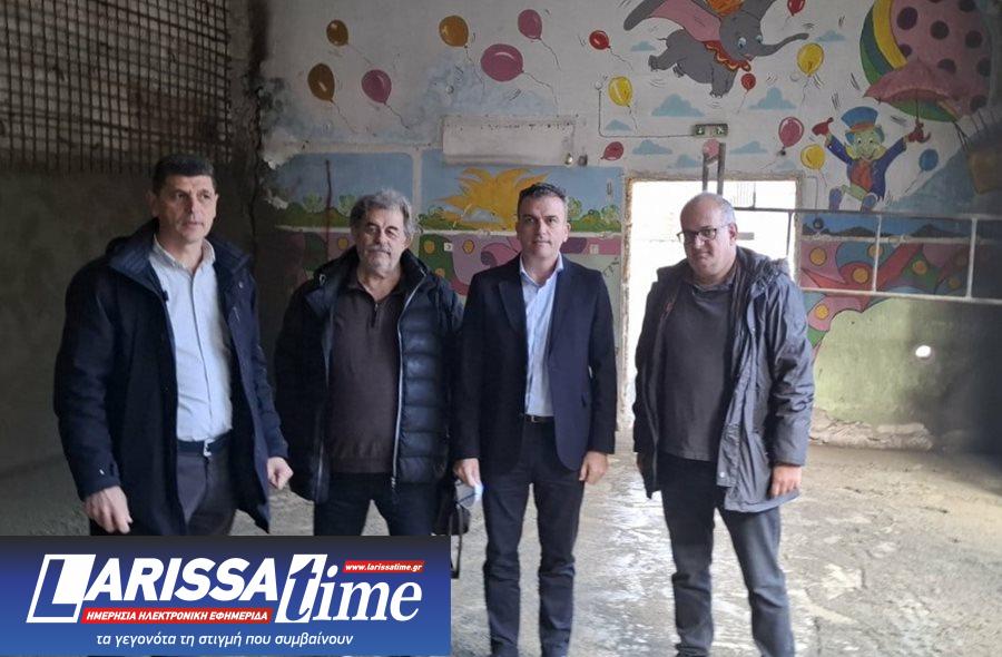 Στιγμιότυπο από την επίσκεψη στην Παιδική Στέγη