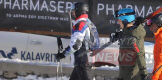 Στο Χιονοδρομικό Κέντρο Καλαβρύτων ο Πρωθυπουργός