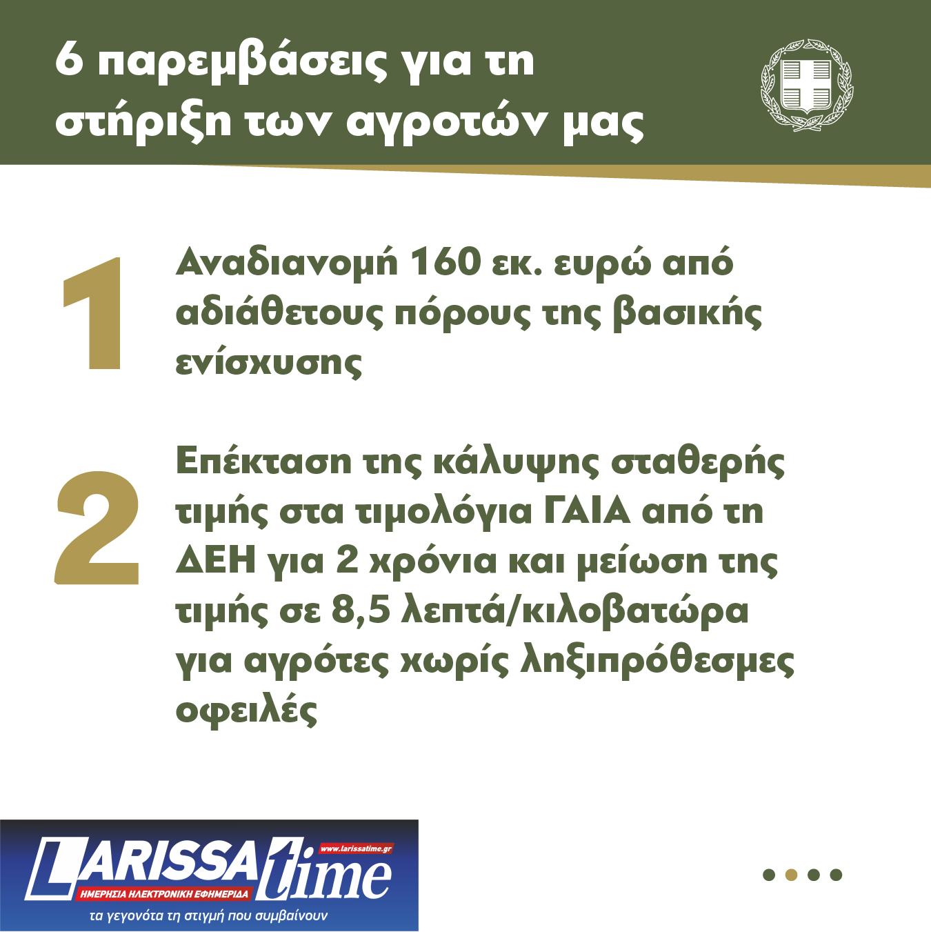 Μέτρα για τους αγρότες: Οι 6 παρεμβάσεις που ανακοίνωσε η κυβέρνηση-1