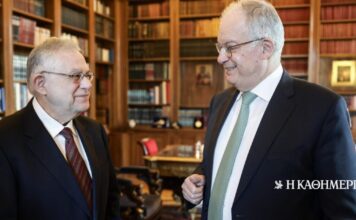 Συνάντηση Τασούλα – Παπαδήμου στο Προεδρικό Μέγαρο