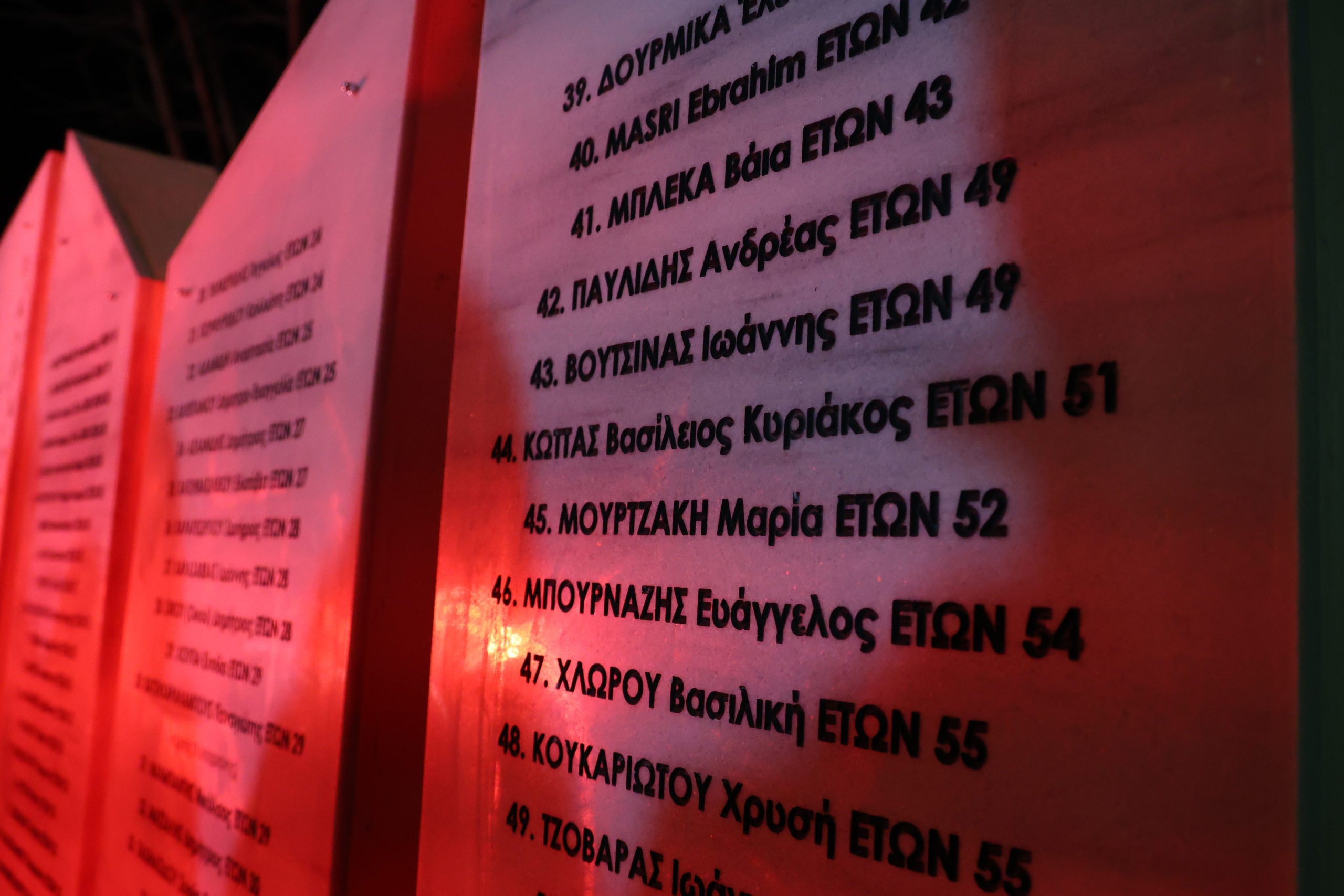 Τέμπη, Μνημείο, Καισαριανή