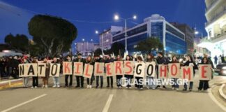 Συγκέντρωση και πορεία διαμαρτυρίας για το αεροπλανοφόρο- ΦΩΤΟ και ΒΙΝΤΕΟ