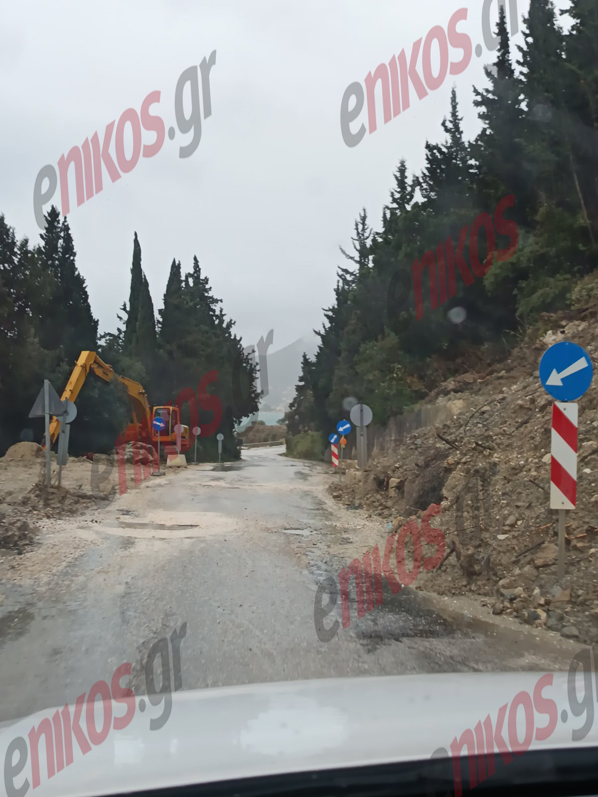 Κακοκαιρία, Κέρκυρα, Δρόμοι