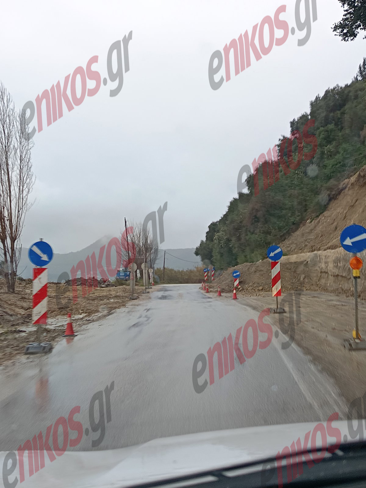 Κακοκαιρία, Κέρκυρα, Δρόμοι