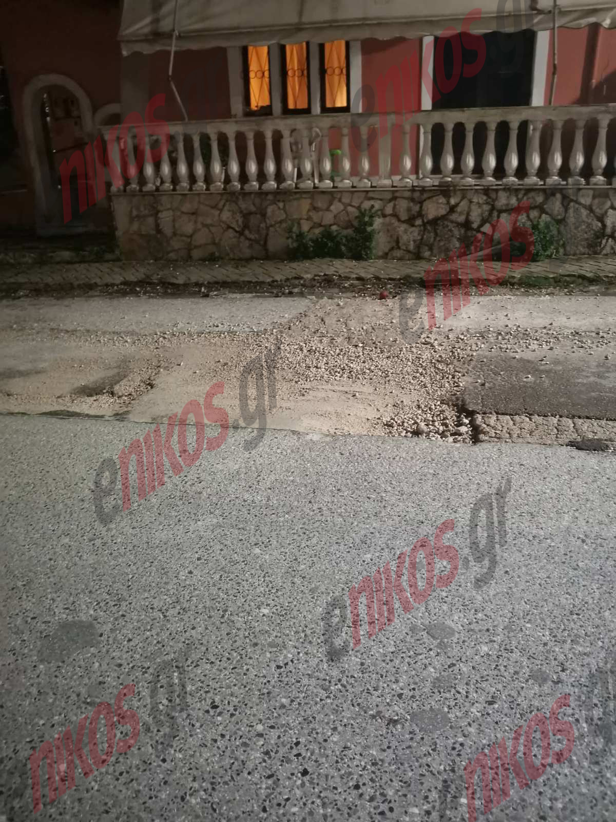 Κακοκαιρία, Κέρκυρα, Δρόμοι