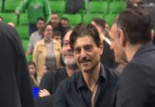 Η εντυπωσιακή ξανθιά γύρισε στο ΟΑΚΑ και την postαρε και ο Γιαννακόπουλος