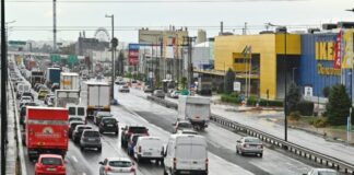 Κίνηση: Αφόρητος ο Κηφισός και στα δύο ρεύματα, μποτιλιάρισμα στην Κηφισίας