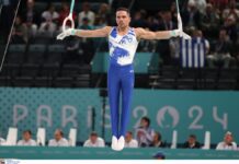 Αργυρό μετάλλιο στον τελικό των κρίκων στο Παγκόσμιο Κύπελλο στο Μπακού