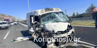 Καραμπόλα τριών οχημάτων στην Αθηνών-Κορίνθου – Δύο τραυματίες
