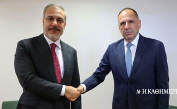 Επικοινωνία Γεραπετρίτη – Φιντάν για τη Μέση Ανατολή