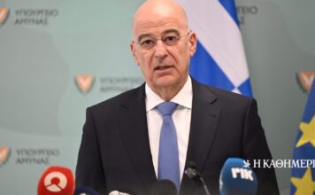 Δένδιας από Κύπρο: Η Ελλάδα θα είναι εδώ καθ’ όλη τη διάρκεια της κρίσης