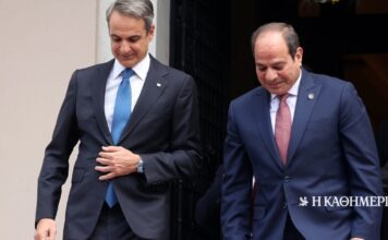 Επικοινωνία Μητσοτάκη – Αλ Σίσι για τη Μέση Ανατολή