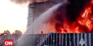 Στις φλόγες πετρελαϊκές εγκαταστάσεις στο Τιχορέτσκ της Ρωσίας – Αδιευκρίνιστα τα αίτια της φωτιάς