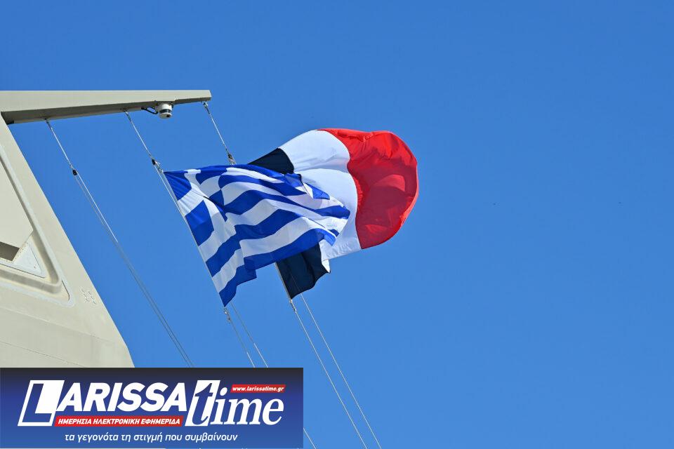 Επίσκεψη Μητσοτάκη – Μακρόν στη φρεγάτα «Κίμων»-7