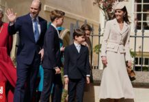 Στην πασχαλινή λειτουργία στο Ουίνδσορ η βασιλική οικογένεια της Βρετανίας – Η λαμπερή εμφάνισή τους