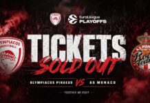 Sold out μέσα σε 55 λεπτά οι αναμετρήσεις με την Μονακό