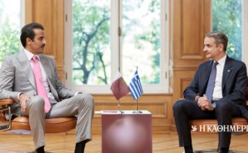 Συνάντηση Μητσοτάκη με τον εμίρη του Κατάρ: Μέση Ανατολή και επενδύσεις στο επίκεντρο