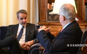 Συνάντηση Μητσοτάκη – Τασούλα τη Δευτέρα στο Προεδρικό