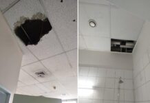 Έπεσε τμήμα οροφής σε θάλαμο ασθενών στην Ψυχιατρική Κλινική