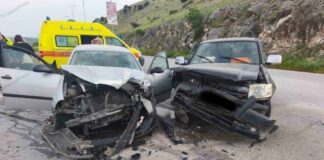 Σοβαρό τροχαίο στην εθνική οδό Λάρισας – Κοζάνης