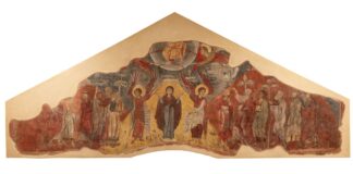 Ένα έκθεμα- Μια ιστορία στο Βυζαντινό Μουσείο Βέροιας: Η Ανάληψη, αποτοιχισμένη τοιχογραφία από την Παναγία Κυριώτισσα