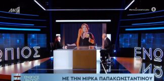 Η Μίρκα Παπακωνσταντίνου στο «Ενώπιος Ενωπίω»