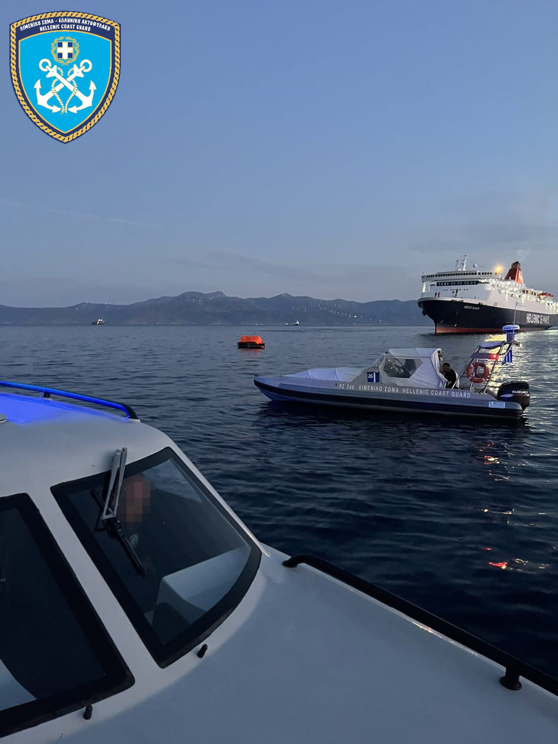 Άνδρος, βύθιση φορτηγού πλοίου «Corsage C», λιμενικό, επιχείρηση διάσωσης