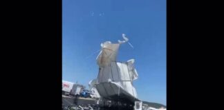 Λάκκωμα Θεσσαλονίκης: Ανεμοστρόβιλος «χτύπησε» πίστα καρτ – Παρέσυρε τέντες και αντικείμενα