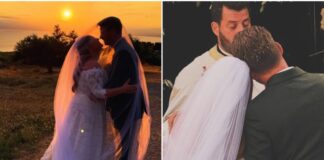 Η πιο συγκινητική στιγμή στον γάμο της Δανάης Μπάρκα και του Φάνη Μπότση