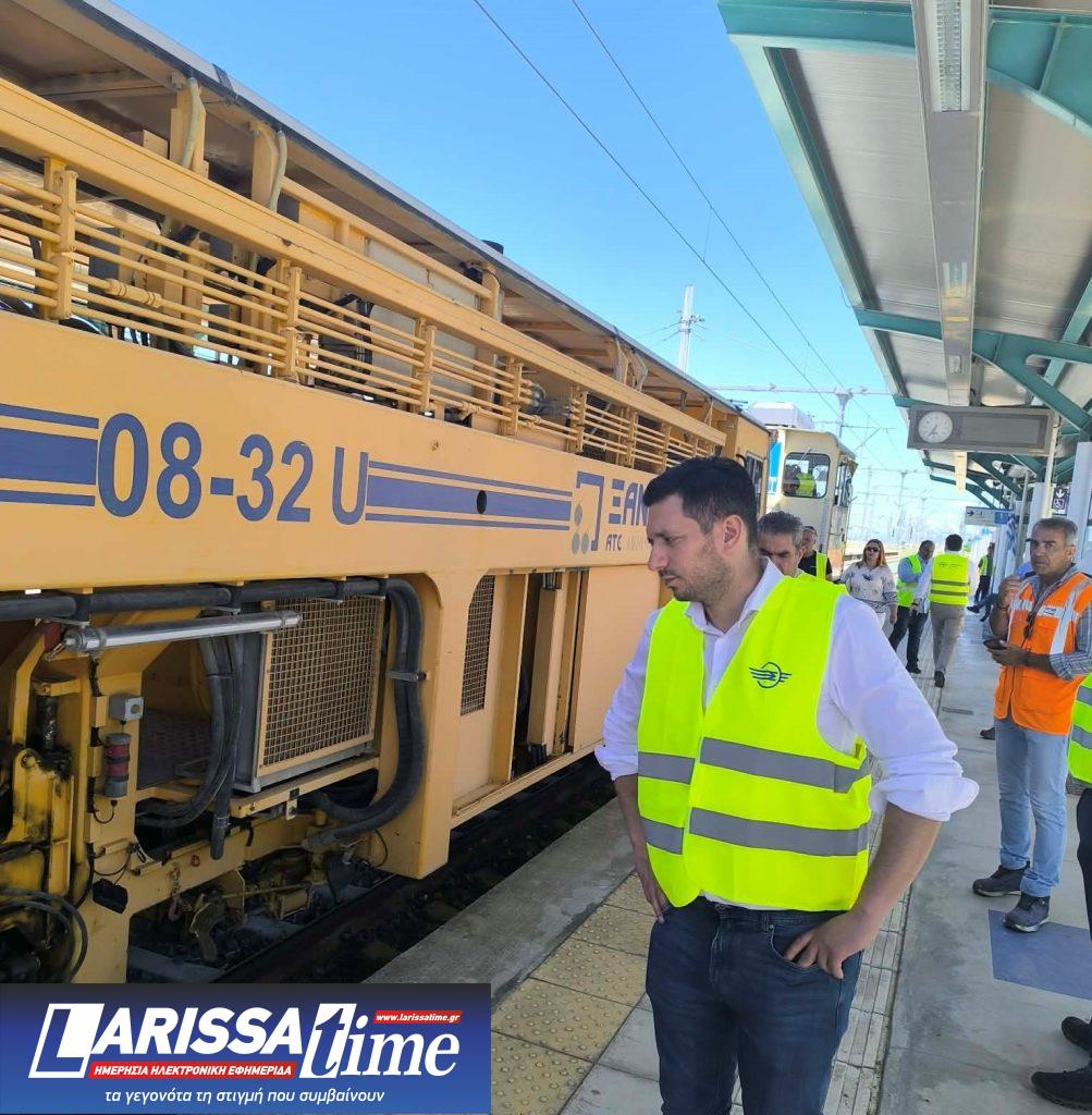 Αυτοψία Κ. Κυρανάκη στα έργα του σιδηροδρόμου στη Θεσσαλία – Το καλοκαίρι η σύνδεση Αθήνα Θεσσαλονίκη με 5 δικλείδες ασφαλείας