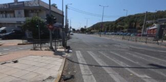 Νεκρός οδηγός σε τροχαίο στη Λεωφόρο Λαυρίου