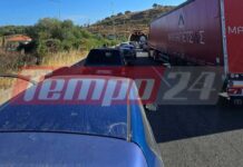 Ασθενοφόρο που μετέφερε ασθενή έπιασε φωτιά στην Περιμετρική
