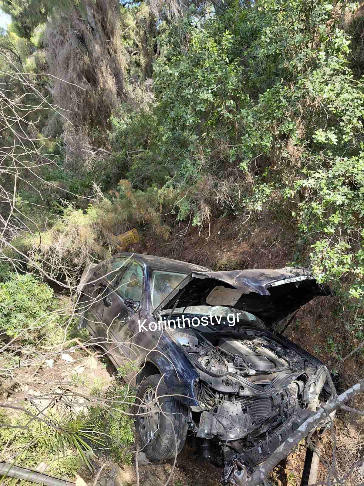 Κορινθία, Κεχριές τροχαίο, χαράδρα