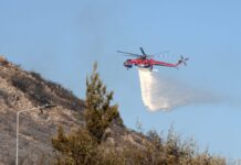 Λέσβος: Φωτιά στην περιοχή Περιστέρα Ερεσού