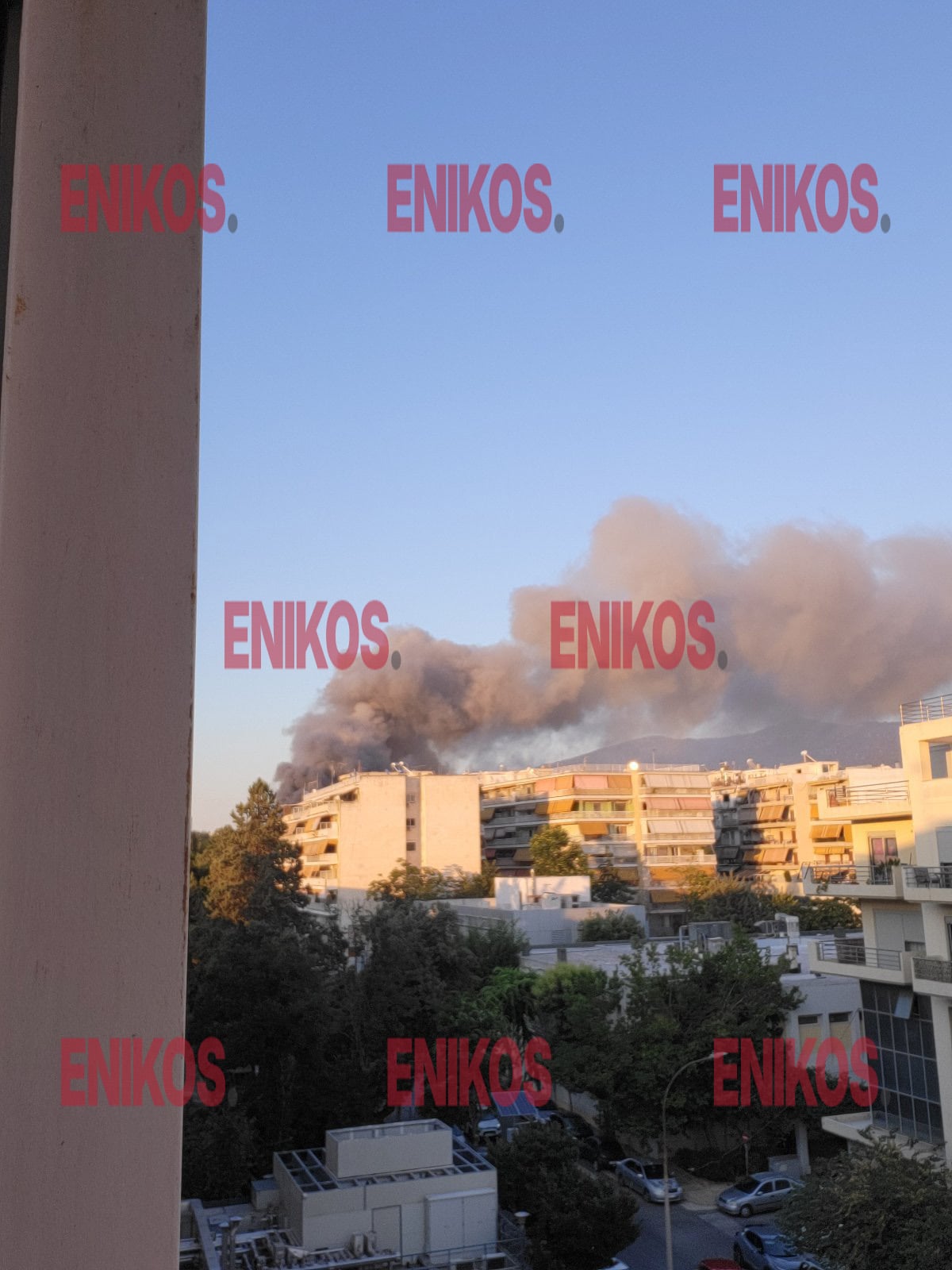 Φωτιά στο θέατρο Μπάντμιντον στο Πάρκο Γουδή