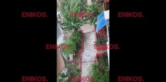 Αττική: Πλημμυρικά φαινόμενα στον Λυκαβηττό από τη σφοδρή νεροποντή