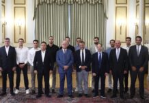 Στο Προεδρικό Μέγαρο η «χρυσή» Εθνική Πόλο