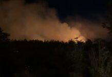 Στο σημείο ισχυρές δυνάμεις της Πυροσβεστικής