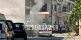 Αυτοκίνητο στο Βόλο τυλίχθηκε στις φλόγες εν κινήσει – Σώος ο οδηγός που πρόλαβε και το εγκατέλειψε