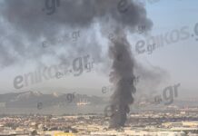 Φωτιά στον Ασπρόπυργο: Μήνυμα από το 112