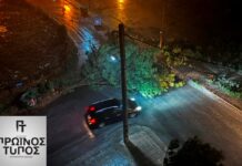 Πλημμυρισμένοι δρόμοι και πτώσεις δέντρων στη Δράμα – 23 κλήσεις στην Πυροσβεστική