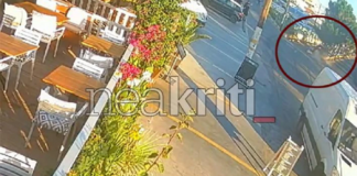 Ηράκλειο: Βίντεο ντοκουμέντο από την τρελή πορεία του αυτοκινήτου