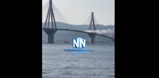 Αυτοκίνητο τυλίχθηκε στις φλόγες πάνω στη γέφυρα Ρίου-Αντιρρίου