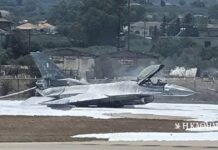 Αναγκαστική προσγείωση F-16 στο αεροδρόμιο της Ζακύνθου