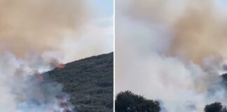Χωρίς ενεργό μέτωπο η φωτιά στο Στεφάνι Κορινθίας