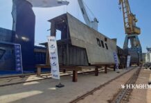 Ναυπηγεία Σαλαμίνας: Παραδόθηκαν 4 blocks για την τρίτη φρεγάτα FDI